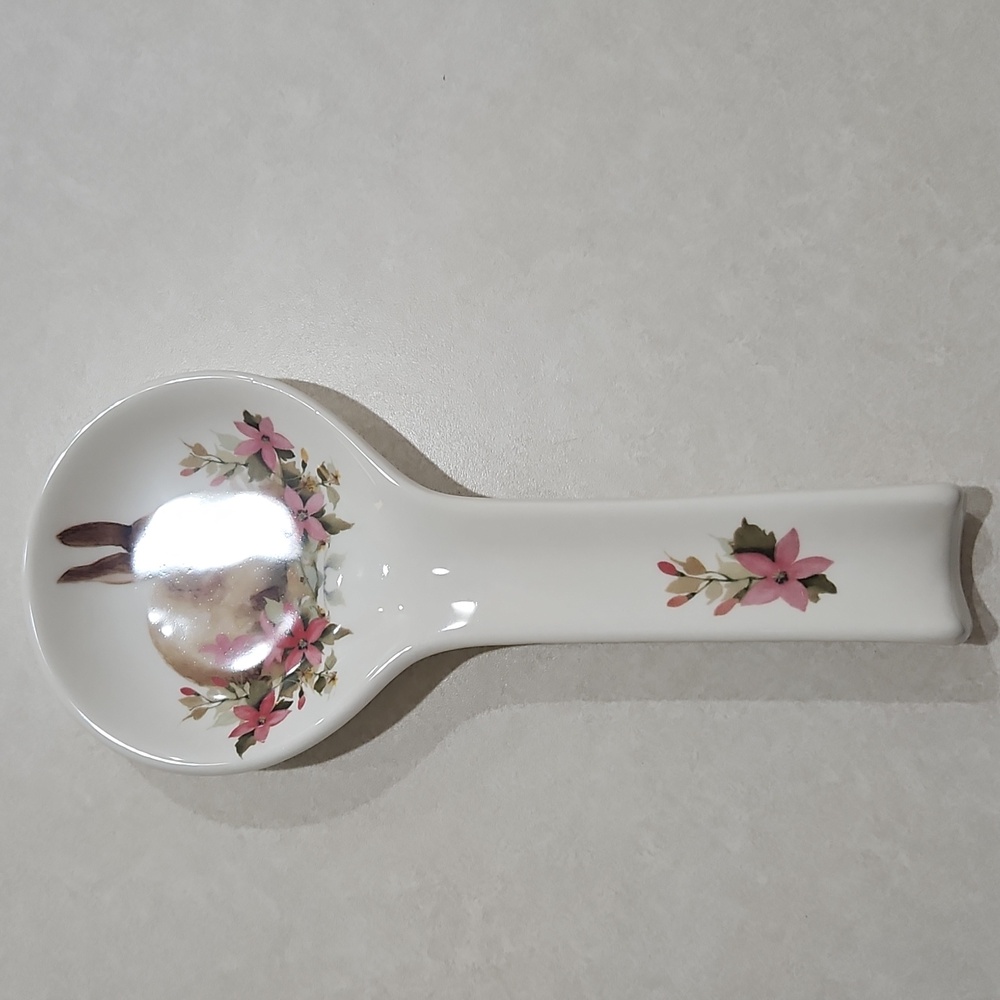 Ceramica Cuore Easter Bunny Spoon Rest (Ceramics Made In Italy)
